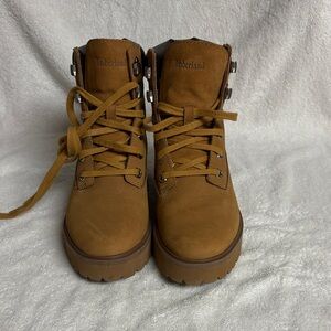 Timberland Tan Leather Hiking Boots